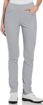 PGA TOUR Women's Pull-on Golf Pant with Tummy Control (Size X-Small-Xx-Large)