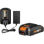 WORX® 20-Volt Lithium-Ion 2.0Ah Battery & Charger Kit