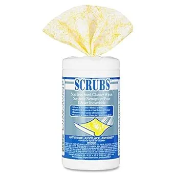 SS Cleaner Wipes 10 1/2 x9 3/4 30ct PK6