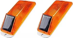 Solar Flashing LED Barricade Beacon Light