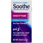 Bausch & Lomb Soothe Lubricant Ointment Nighttime, Dry Eye Therapy, 1/8 Oz