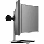 Atdec dual-single monitor desk mount - Freestanding base - Loads up to 26.5lb flat or 20lb curved - VESA 75x75, 100x100