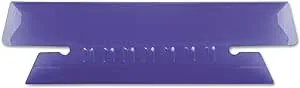 Pendaflex 43-1/2-VIO Hanging File Folder Tabs- 1/3 Tab- 3 1/2 in- Violet Tab/White Insert- 25/Pack