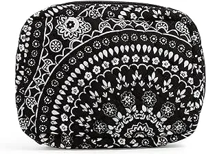 Vera Bradley Women's Cotton Zip-Around Jewelry Organizer Case Travel Accessory, Botanical Paisley, One Size