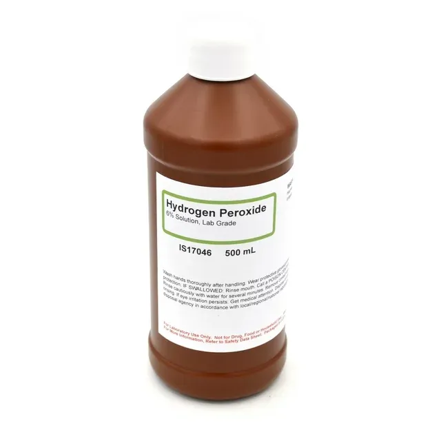 Hydrogen Peroxide 6% Solution, 500mL - Laboratory Grade - The Curated Chemical Collection