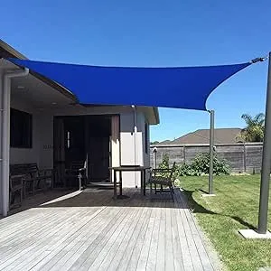 SUNNY GUARD Shade Sail 6.5/8/9.10/19.5/13/12/16FT Rectangular UV Resistant Awning for Patio Backyard Lawn Garden Outdoor Events, 12'x16' Beige