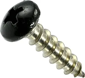 Sheet Metal Screw, #10 x 3/4 in, Painted 18-8 Stainless Steel Pan Head Phillips Drive, 100 PK