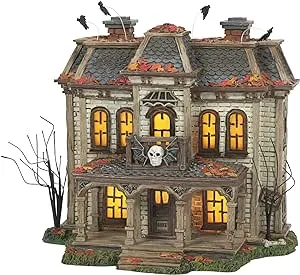 Department 56 Mistress of The Dark Village Elvira's House Lit Building, 7.87 Inch, Multicolor