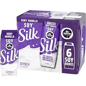 Silk Shelf-Stable Soy Milk Singles, Very Vanilla, Dairy-Free, Vegan, Non-GMO Project Verified, 8 oz., 6 Pack