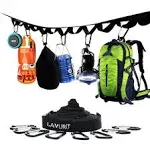 LAMURO Campsite or Garden Supplies Storage Strap with 8 Hooks | Hanging Your Cam