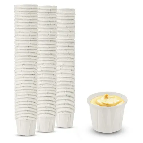 MT Products Paper Portion Cups - 1/2 oz Disposable Condiment Cups Pack of 450