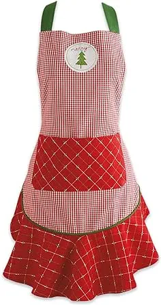 DII Merry Christmas Ruffle Apron