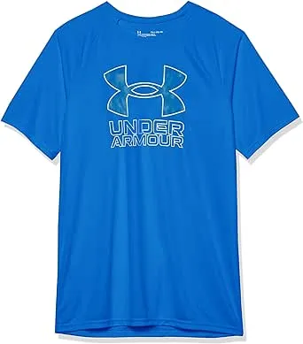 Under Armour Boys' Tech Hybrid Printed Fill Short-Sleeve T-Shirt