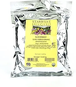 Starwest Botanicals Organic Curry Powder Spice Blend, 1 Pound Bulk Bag