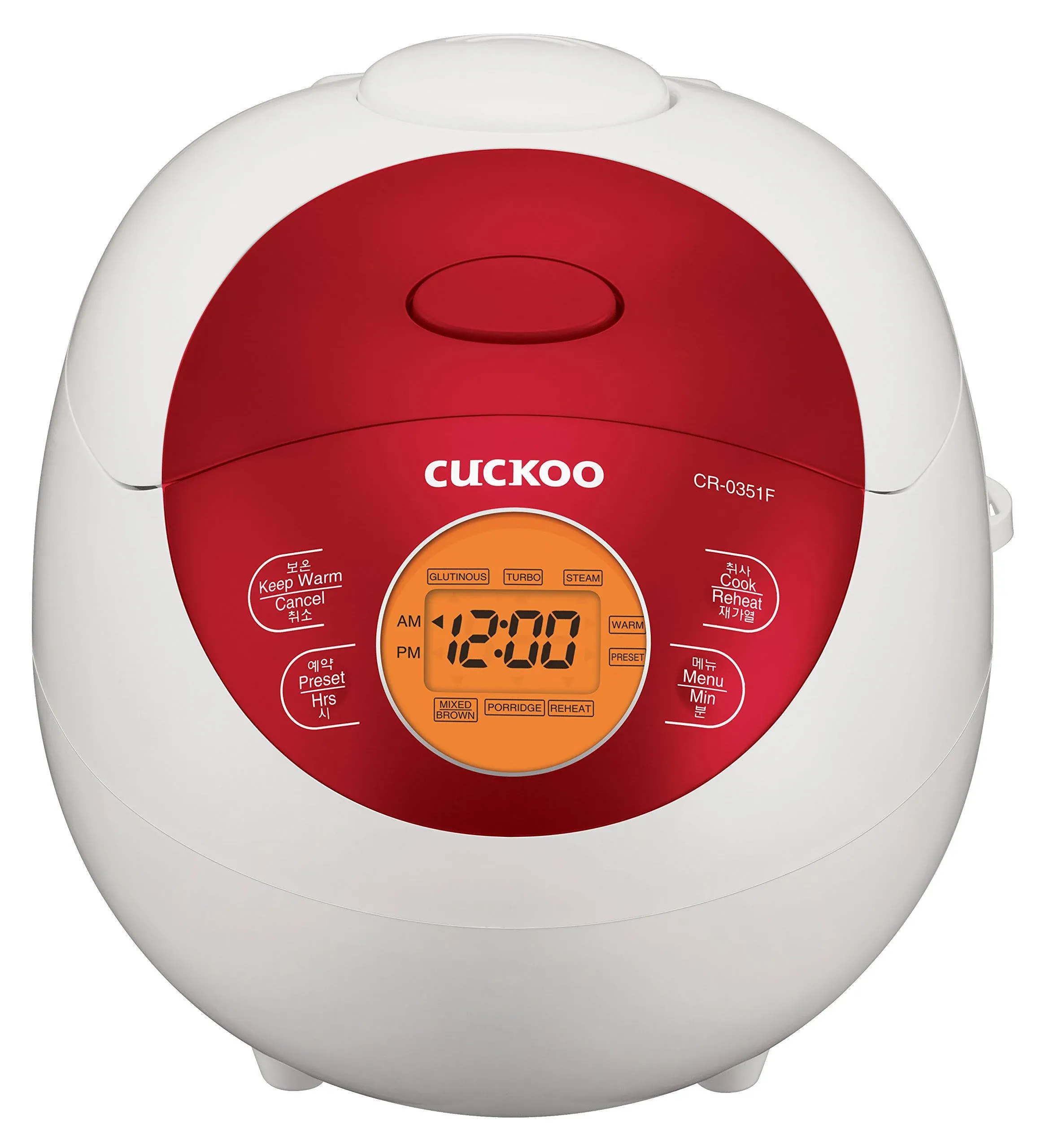 Cuckoo CR-0351FR Rice Cooker Red, 0.75 quarts