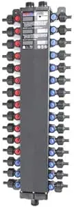 Viega 50303 1/2-Inch PureFlow Zero Lead Poly Alloy PEX Crimp Manabloc with 30 Ports - 12 Hot 18 Cold by Viega 0369668