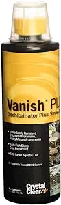 CrystalClear Vanish Plus Liquid Dechlorinator - Dextoxifier Plus Stress Reducer - 16 Ounces Treats Up to 3,200 Gallons