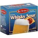 Bar-Tenders Instant Whiskey Sour Cocktail Mix, Net Wt. 4.7 oz. (8 pouches)