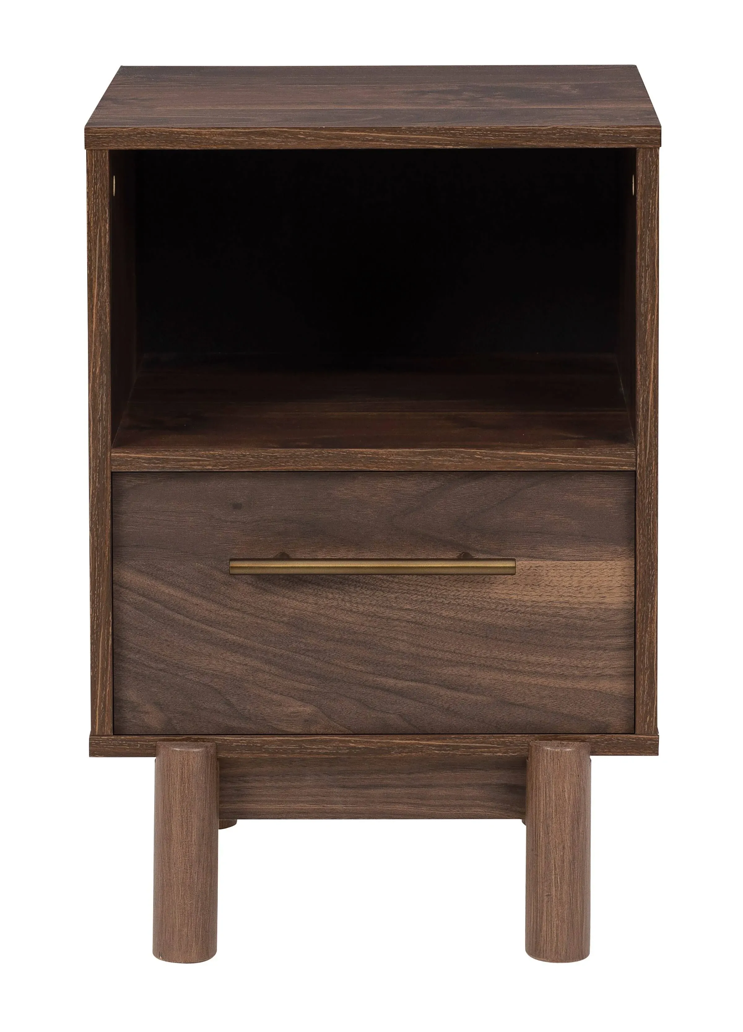 Ashley Calverson One Drawer Nightstand, Mocha