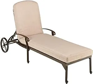 Homestyles 6659-83 Capri Outdoor Chaise Lounge, Taupe