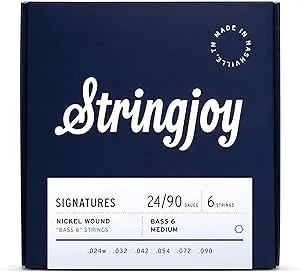 Stringjoy Signatures | Bass VI Balanced Medium Gauge (24-90) Nickel Wound Guitar ...