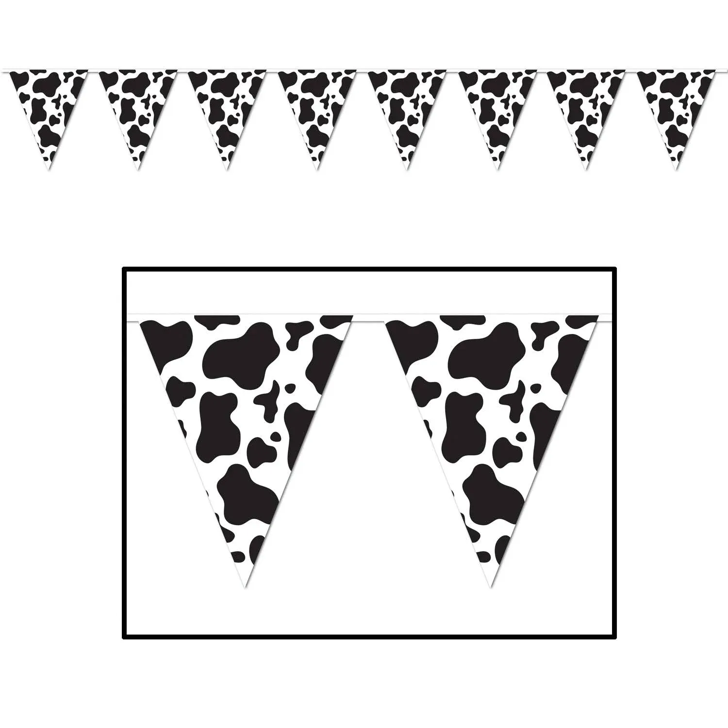 Cow Print Pendant Banner | 12 Feet