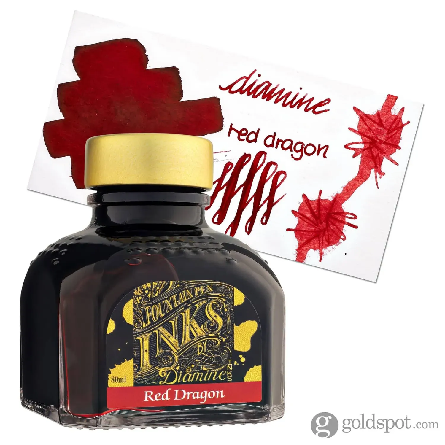 Diamine  Red Dragon Bottled Ink For Fountain Pens New 80 ml DM-7077