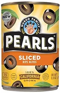 Pearls, Sliced Ripe, Black Olives, 6.5 oz, 12-Cans