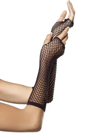 Leg Avenue 2024 Triangle Net Fingerless Gloves