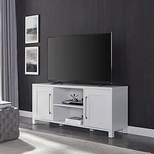 Chabot Rectangular TV Stand for TV's up to 65" in White