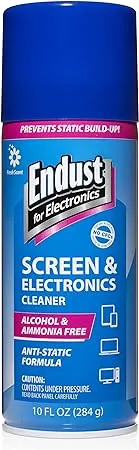 Endust for electronics; Anti-Static Screen & Electronics Multi-Surface Cleaning Spray; Foaming, Streak & Residue Free; Ammonia & Alcohol Free, Oil &