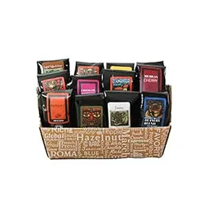 Coffee Beanery Indulgent Coffee Selection Gift Box | 100% Specialty Arabica Coffee | 12 1.75oz