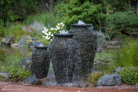 Aquascape Stacked Slate Urn Small Urn Fountain Kit