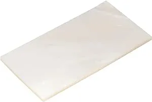 Musiclily Pro Natural Mother of Pearl Guitar Inlay Material Blank Sheet 50x25x2mm, White Pearl