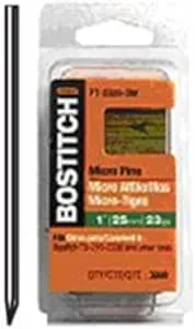 Stanley Bostitch PT-2312-3M 1/2 inch 23-Gauge Headless Micro Pins (Pack of 3000)