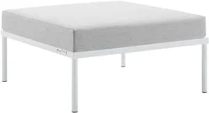 Modway Harmony Sunbrella Outdoor Patio Aluminum Ottoman - Gray