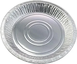 10" (Rim to RIm 9-5/8") Disposable Aluminum Pie Pans #1042- Pack of 12