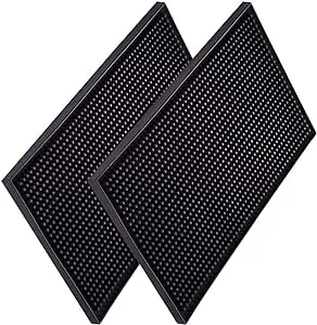 Bar Mats 18&#034; x 12&#034; Premium Bar Mat 1CM Thick Coffee Bar Spill Mat Slip-Free S...