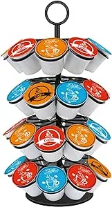 Coffee Pod Carousel Holder Organizer Compatible with 36 Cup Pods