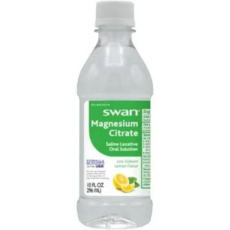 Swan Magnesium Citrate Saline Laxative Lemon 10 oz. (Pack of 3)