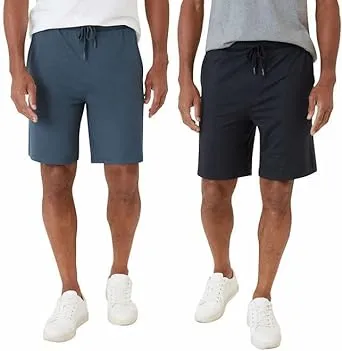 Eddie Bauer Men’s Comfort Fit Lounge Shorts, 2-Pack