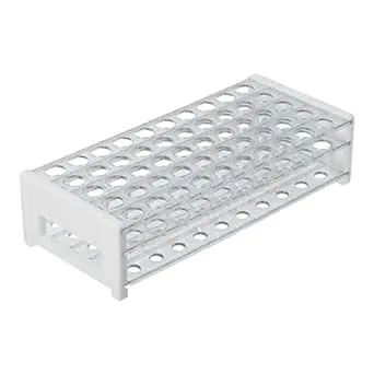 Plastic Test Tube Rack for 15/18 mm Tubes, Hole Diameter is 18.7mm, Holds 50, Detachable, Karter Scientific 208U2 (Pack of 1)