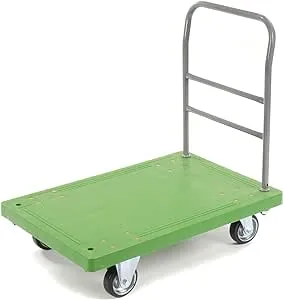 Global Industrial - 252812 - Plastic Deck Flatbed Platform Truck 36&quot; x 24&quot;, 1000 Lb. Capacity