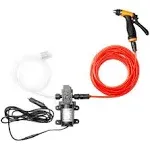 Portable 12v Car Pressure Washer 100W 160PSI Electric Washer Pump with 21.3 Feet PVC Hose fits for Car Home Garden Cleaning Pet Cleaning