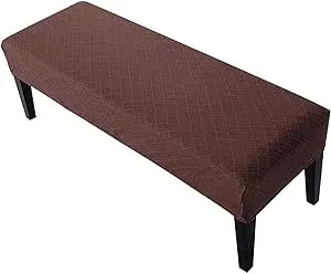 Jacquard Dining Room Bench Covers Stretch Spandex Upholstered Bench Slipcoverant