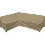 Patio Deck Box Cover, 63x30 Inch Fire Pit Cover with Straps and Handles, Waterproof Heavy Duty Outdoor Furniture Winter Cover for Keter, Suncast, Lifetime Container