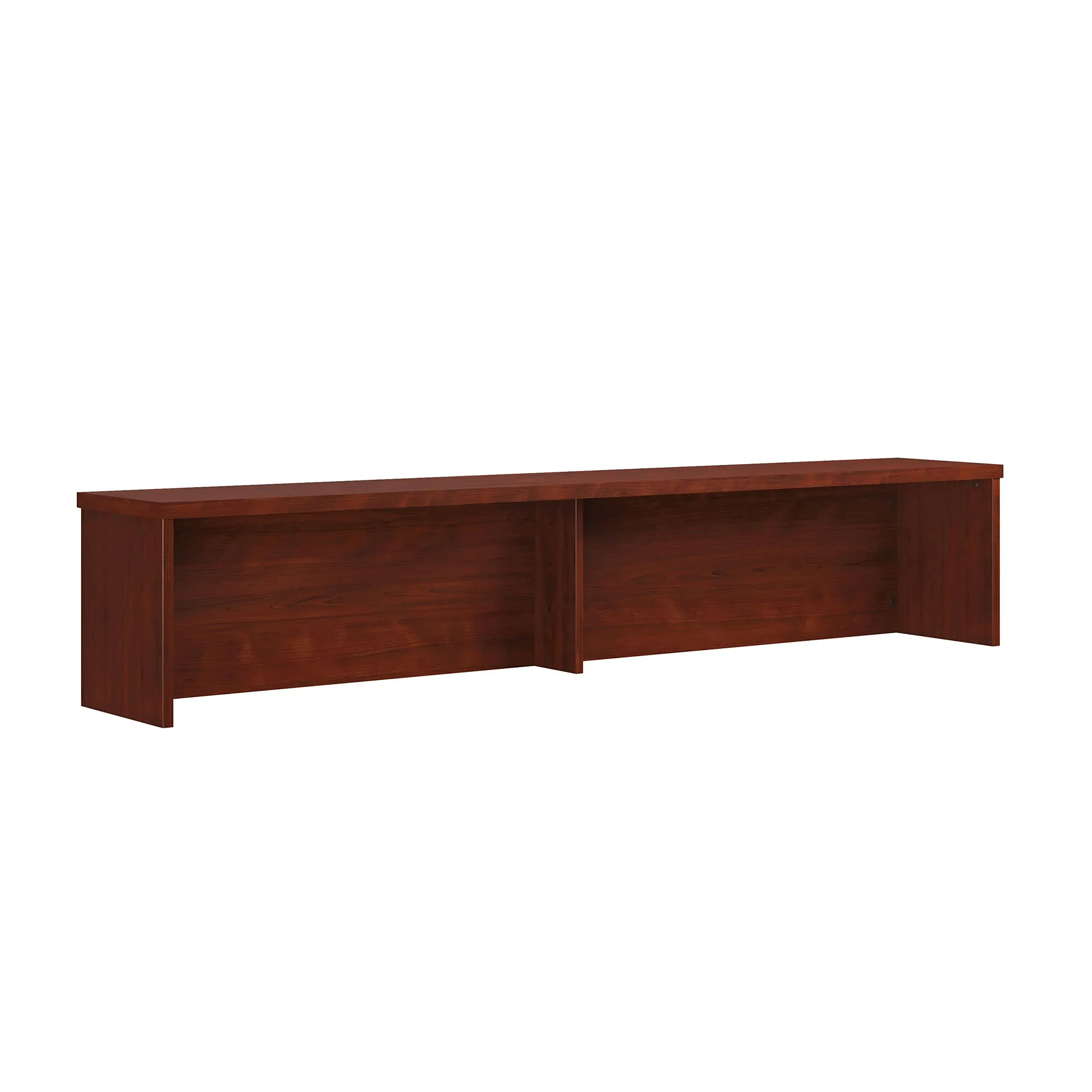 Sauder® Affirm 71""W Reception Desktop Hutch, Classic Cherry