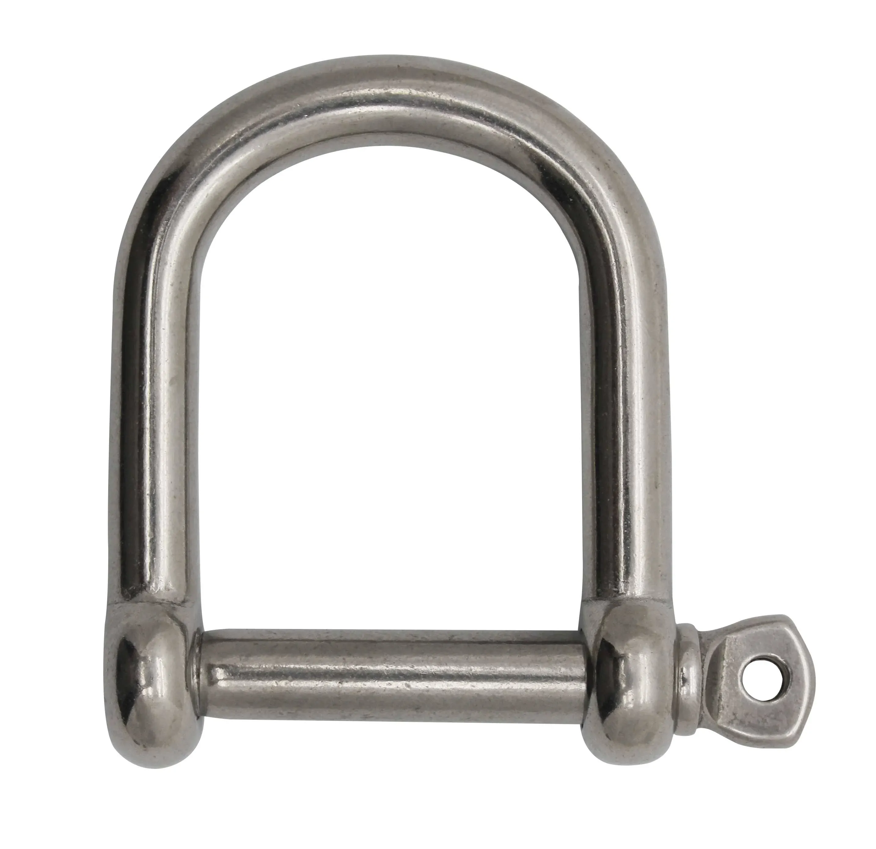 Extreme Max 3006.8231 BoatTector Stainless Steel Wide D Shackle - 3/8", Silver