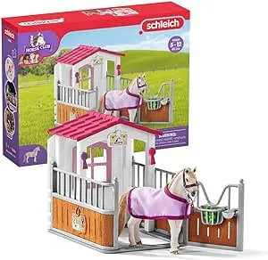 Schleich Horse Stall with Lusitano Horse Playset