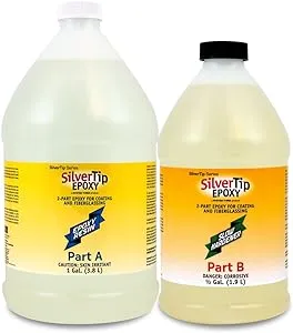 System Three SilverTip Epoxy Slow Epoxy Hardener, Clear, 5 Gallon